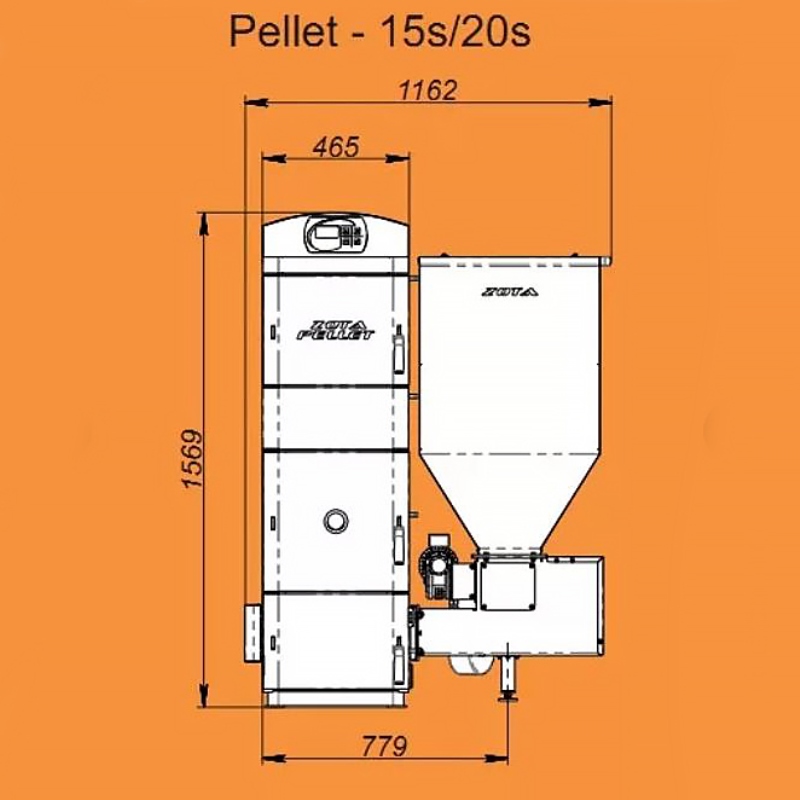 Котел пеллетный ZOTA "Pellet" 40_S Котел пеллетный ZOTA "Pellet" 40_S